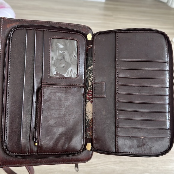 BERE ROSE vintage cross body bad with multiple pockets - Picture 4 of 6